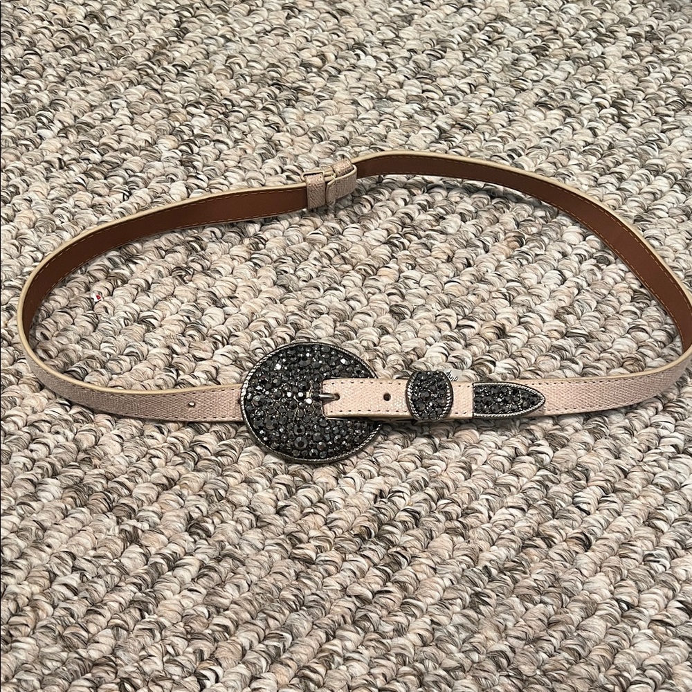 Daytrip Black and Tan Embellished Belt
